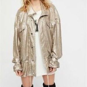 Free People Slouch Sequin Jacket